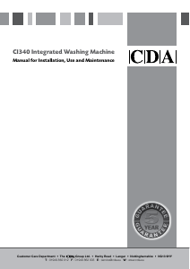 Handleiding CDA CI340 Wasmachine