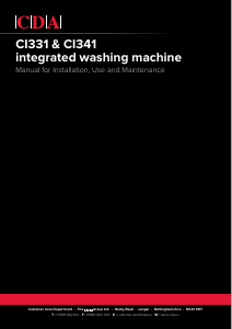 Handleiding CDA CI341 Wasmachine