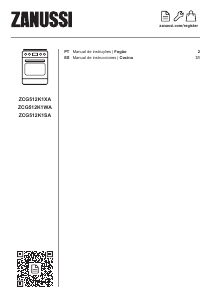 Manual de uso Zanussi ZCG512K1WA Cocina