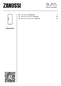 Manual de uso Zanussi ZRDN18ES1 Refrigerador