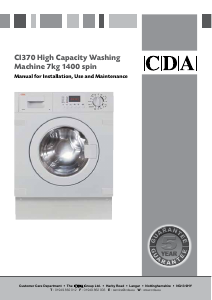 Handleiding CDA CI370 Wasmachine