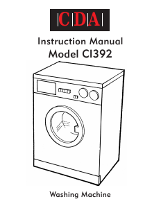 Handleiding CDA CI392 Wasmachine