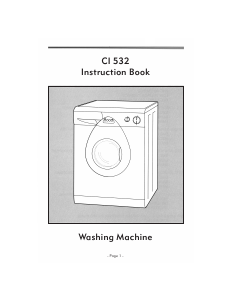 Handleiding CDA CI532 Wasmachine