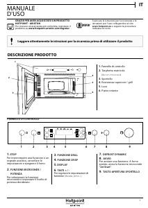 Посібник Hotpoint MN 314 IX HA Мікрохвильова піч