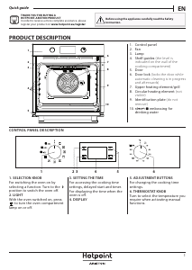 Manual de uso Hotpoint FA3S 844 P IX HA Horno