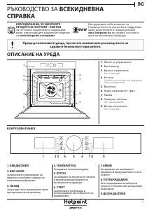 Kasutusjuhend Hotpoint FI4 851 H IX HA Ahi
