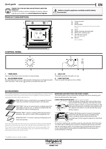 Manuale Hotpoint GA2 124 IX HA Forno