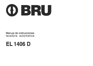 Manual de uso BRU EL 1406 D Lavadora