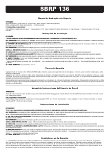 Manual de uso Brasforma SBRP 136 Soporte de pared