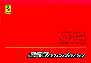 Manuale Ferrari 360 Modena (2003)