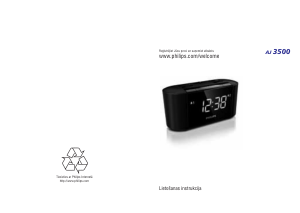 Rokasgrāmata Philips AJ3500 Radio modinātājs