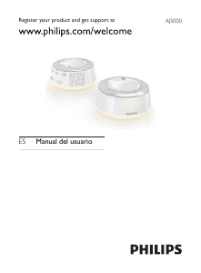 Manual de uso Philips AJ5000 Radiodespertador