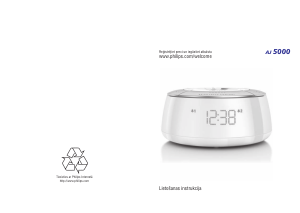 Rokasgrāmata Philips AJ5000 Radio modinātājs