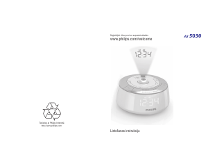 Rokasgrāmata Philips AJ5030 Radio modinātājs