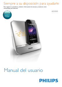 Manual de uso Philips AJ5305D Radiodespertador