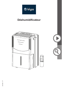 Mode d’emploi Blyss WDH-735ECH-30R Déshumidificateur