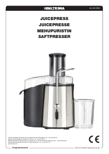 Bruksanvisning Biltema 84-1000 Juicepress