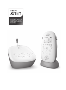 Наръчник Philips SCD731 Avent Бебефон