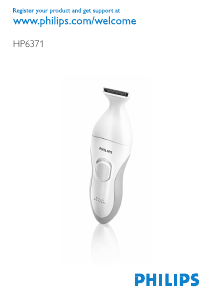 Brugsanvisning Philips HP6375 Bikini Perfect Bikini trimmer