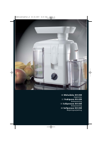 Bruksanvisning Bifinett KH 450 Juicepress