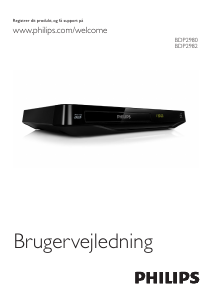 Brugsanvisning Philips BDP2980 Blu-ray afspiller