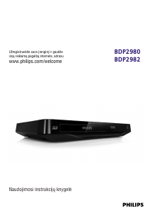 Vadovas Philips BDP2982 Blu-ray leistuvas