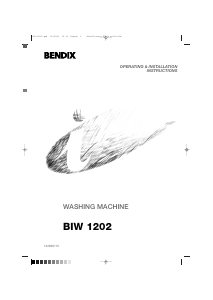 Handleiding Bendix BIW 1202 Wasmachine