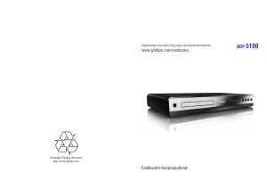 Kasutusjuhend Philips BDP5100 Blu-ray-mängija
