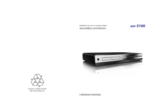 Rokasgrāmata Philips BDP5100 Blu-ray atskaņotājs