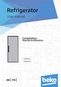 Mode d’emploi BEKO CVN 01 D Congélateur