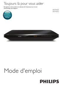 Mode d’emploi Philips BDP5602 Lecteur de blu-ray