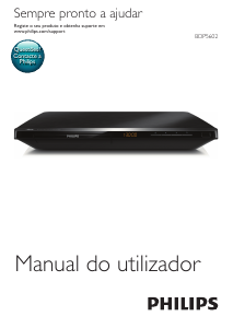 Manual Philips BDP5602 Leitor de blu-ray