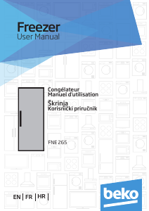 Mode d’emploi BEKO FNE 265 Congélateur