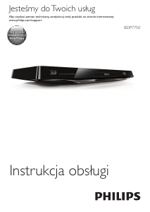 Instrukcja Philips BDP7750 Odtwarzacz Blu-ray