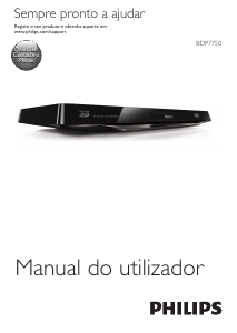 Manual Philips BDP7750 Leitor de blu-ray