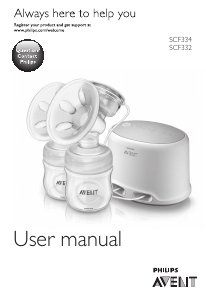 Panduan Philips SCF334 Avent Pompa ASI