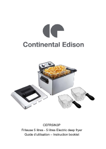 Manual Continental Edison CEFR5IN3P Deep Fryer