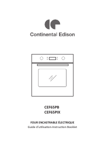 Mode d’emploi Continental Edison CEF65PIX Four