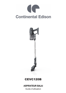 Mode d’emploi Continental Edison CEVC120B Aspirateur