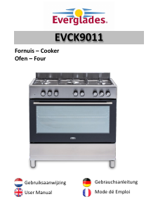 Mode d’emploi Everglades EVCK9011 Cuisinière