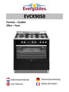 Mode d’emploi Everglades EVCK9050 Cuisinière