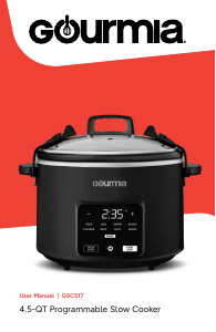 Manual Gourmia GSC517W Slow Cooker