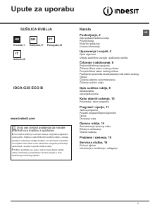 Manual Indesit IDCA G35 B ECO (EU) Máquina de secar roupa