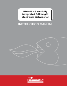Manual Baumatic BDW46 Dishwasher