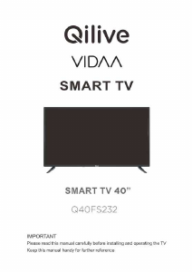 Használati útmutató Qilive Q40FS232 LED-es televízió