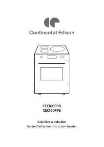 Mode d’emploi Continental Edison CECI60FPB Cuisinière