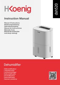 Manual de uso H.Koenig DSH520 Deshumidificador