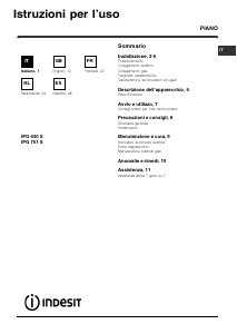 Manual de uso Indesit IPG 640 S (BK) (EE) Placa