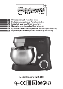 Instrukcja Maestro MR-558 Mikser