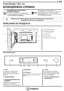 Használati útmutató Indesit MWI 6211 IX Mikrohullámú sütő